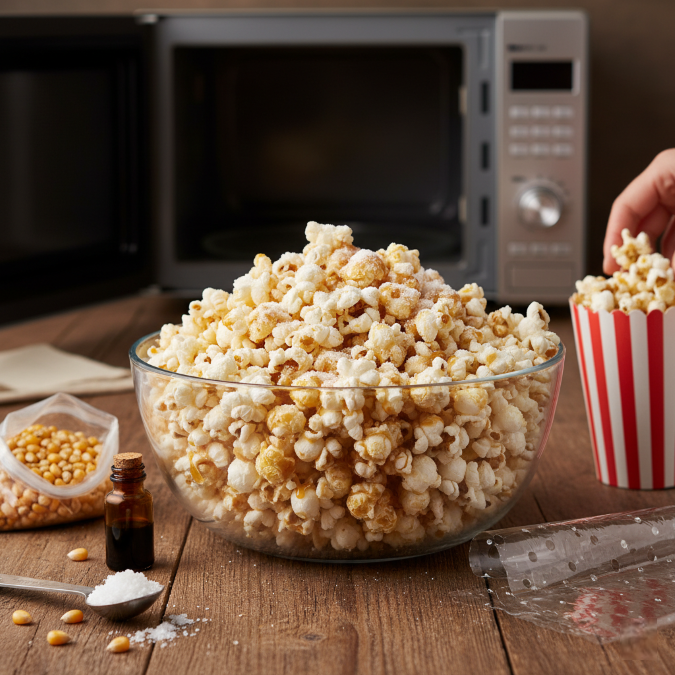 Pop corn sucré au micro onde